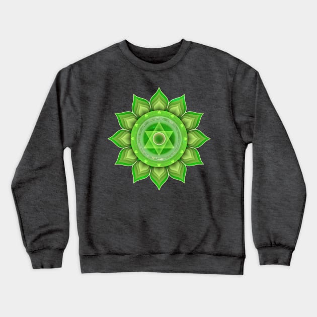 Heart Chakra, Anahata Crewneck Sweatshirt by KJ PhotoWorks & Design